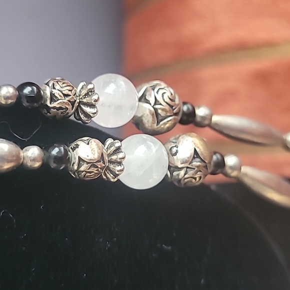 Sterling & Gemstone Statement Necklace - Picture 10 of 15